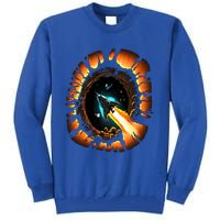 Space Spaceship Black Hole Rocket Astronomy Astronomer Cool Gift Tall Sweatshirt