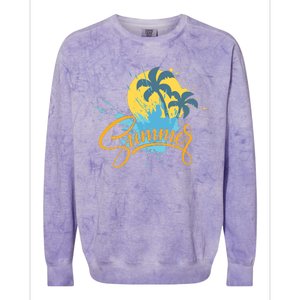 Summer Splash Beach Life Colorblast Crewneck Sweatshirt