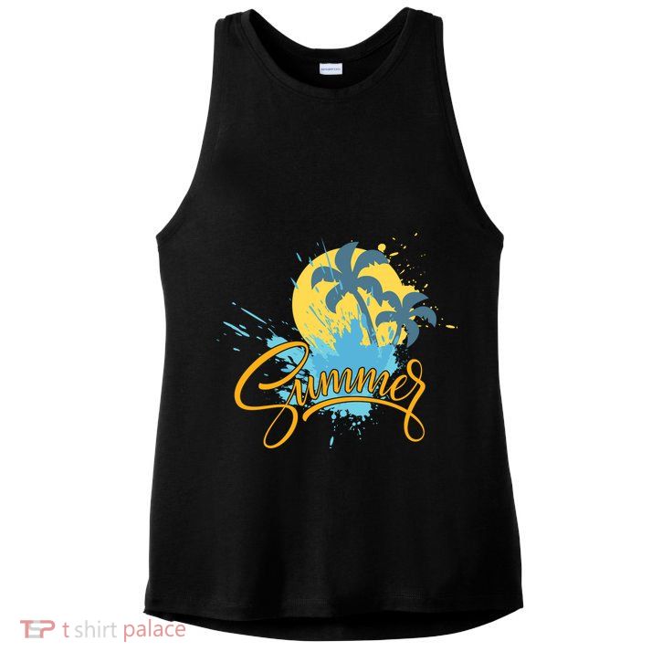 Summer Splash Beach Life Ladies PosiCharge Tri-Blend Wicking Tank