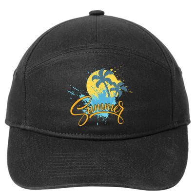 Summer Splash Beach Life 7-Panel Snapback Hat