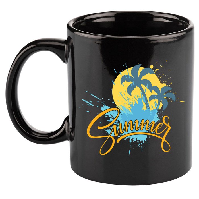 Summer Splash Beach Life 11oz C Handle Ceramic Mug