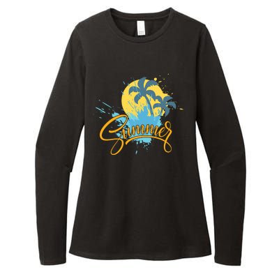 Summer Splash Beach Life Womens CVC Long Sleeve Shirt