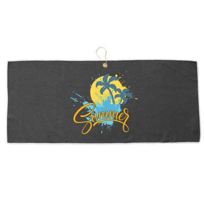 Summer Splash Beach Life Large Microfiber Waffle Golf Towel