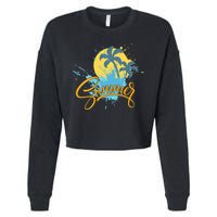 Summer Splash Beach Life Cropped Pullover Crew