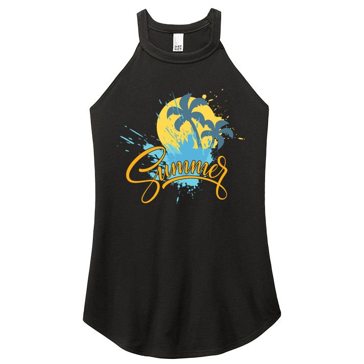 Summer Splash Beach Life Women's Perfect Tri Rocker Tank
