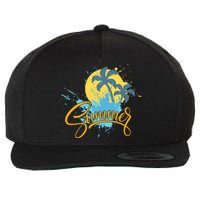 Summer Splash Beach Life Wool Snapback Cap