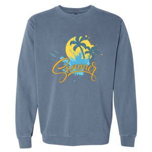 Summer Splash Beach Life Garment-Dyed Sweatshirt