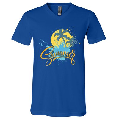 Summer Splash Beach Life V-Neck T-Shirt