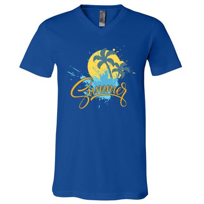 Summer Splash Beach Life V-Neck T-Shirt