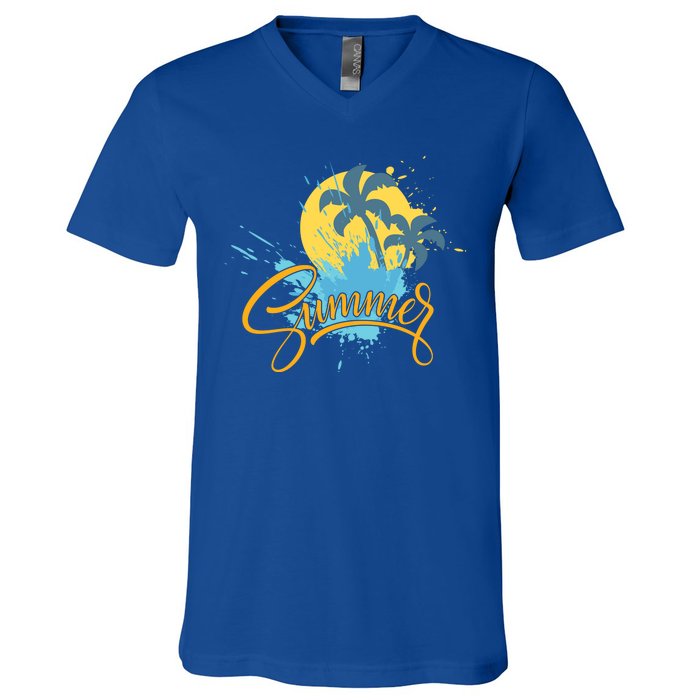 Summer Splash Beach Life V-Neck T-Shirt