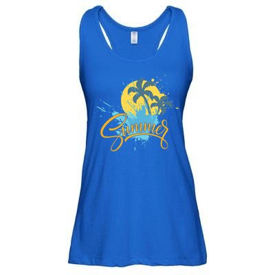 Summer Splash Beach Life Ladies Essential Flowy Tank
