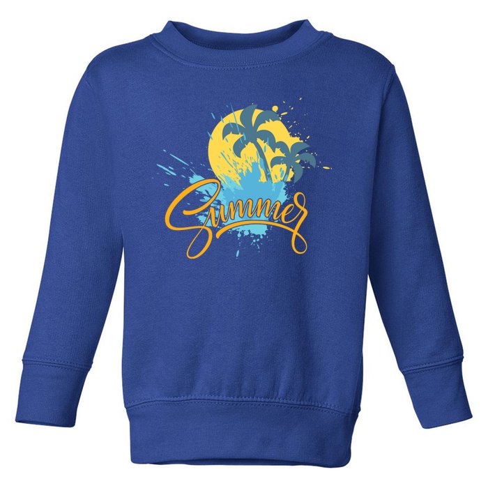 Summer Splash Beach Life Toddler Sweatshirt