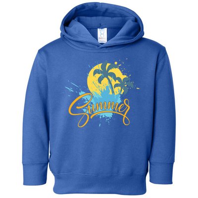 Summer Splash Beach Life Toddler Hoodie
