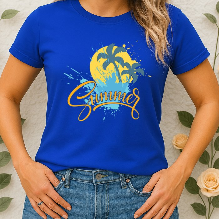 Summer Splash Beach Life Womens T-Shirt