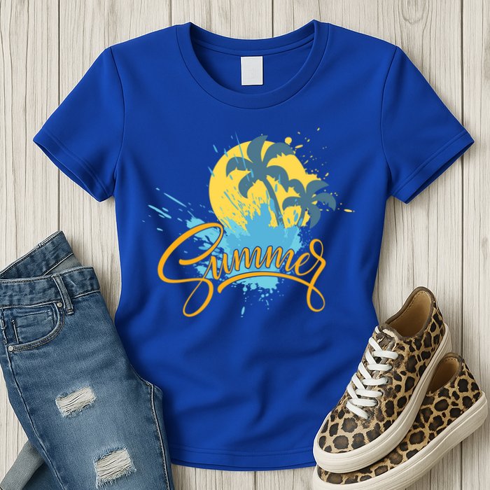Summer Splash Beach Life Womens T-Shirt