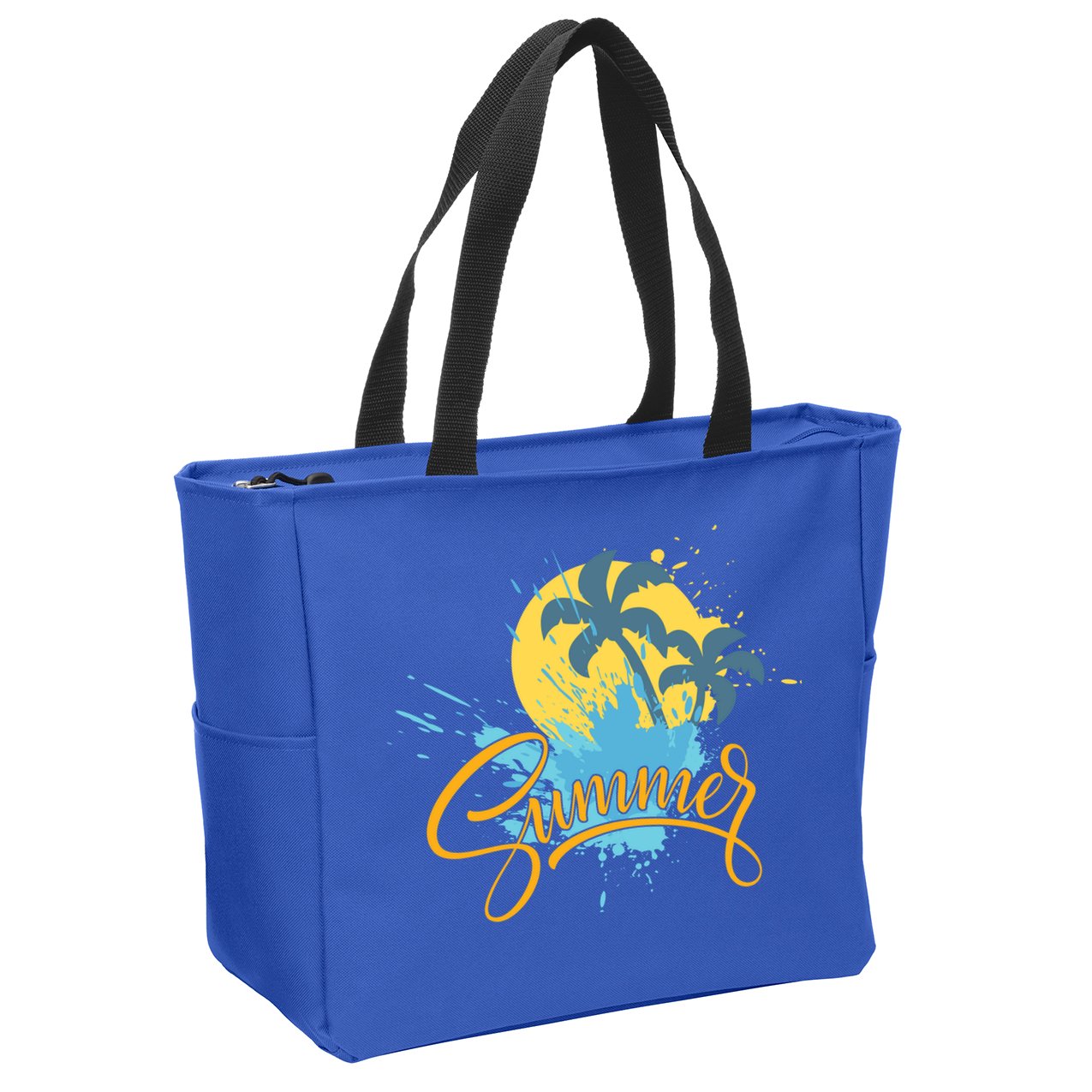Summer Splash Beach Life Zip Tote Bag