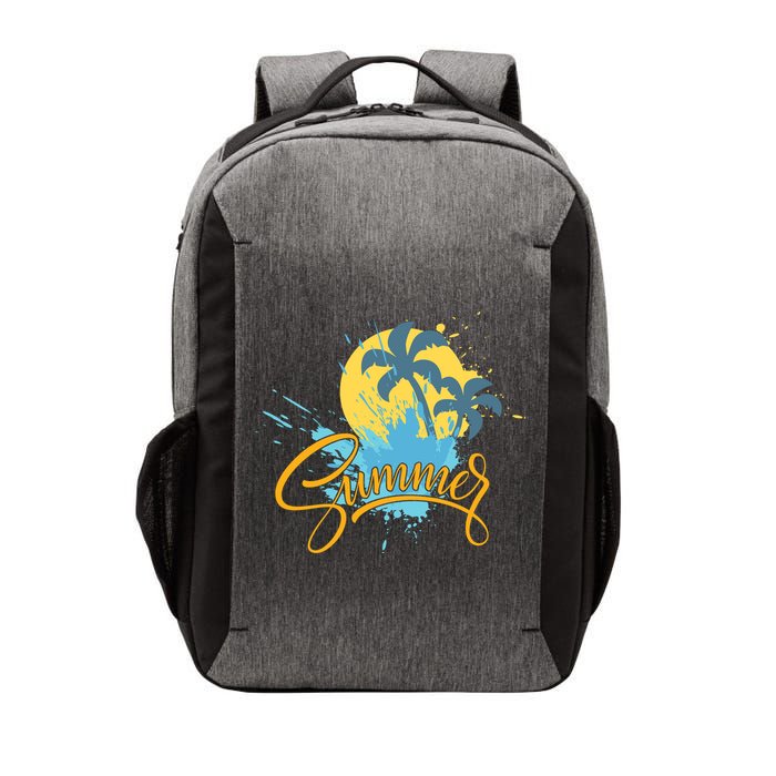 Summer Splash Beach Life Vector Backpack