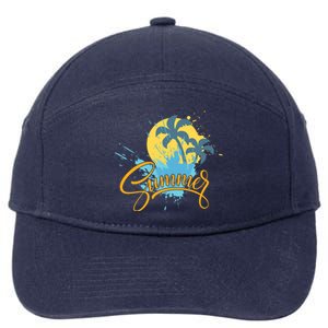 Summer Splash Beach Life 7-Panel Snapback Hat