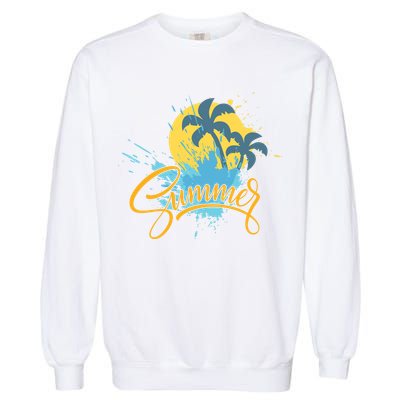 Summer Splash Beach Life Garment-Dyed Sweatshirt