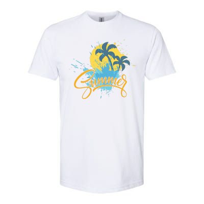 Summer Splash Beach Life Softstyle® CVC T-Shirt