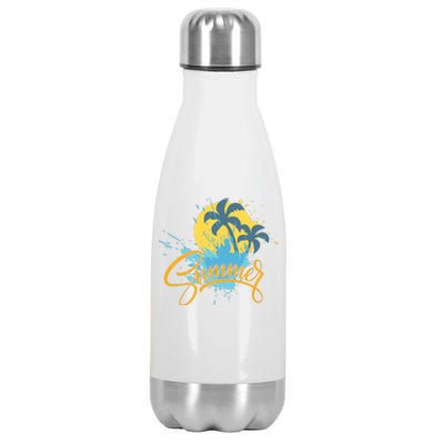 Summer Splash Beach Life Stainless Steel Insulated Water Bottle