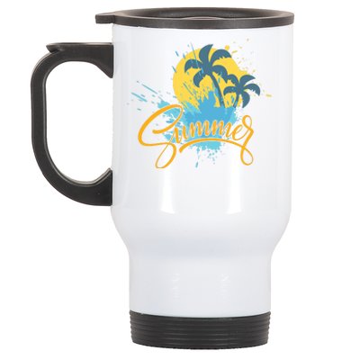 Summer Splash Beach Life Stainless Steel Travel Mug