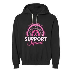 Support Squad Breast Cancer Warrior Garment-Dyed Fleece Hoodie