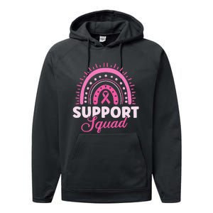 Support Squad Breast Cancer Warrior Performance Fleece Hoodie