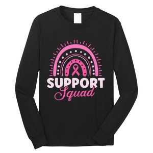 Support Squad Breast Cancer Warrior Long Sleeve Shirt