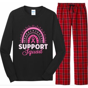 Support Squad Breast Cancer Warrior Long Sleeve Pajama Set