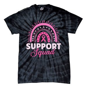 Support Squad Breast Cancer Warrior Tie-Dye T-Shirt