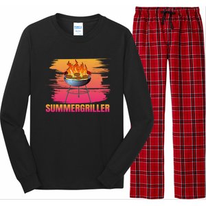 Summergriller Summer Barbecue Sun Grill Meaningful Gift Long Sleeve Pajama Set