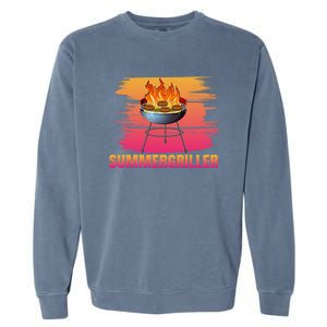 Summergriller Summer Barbecue Sun Grill Meaningful Gift Garment-Dyed Sweatshirt