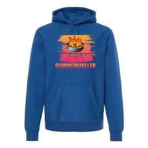 Summergriller Summer Barbecue Sun Grill Meaningful Gift Premium Hoodie