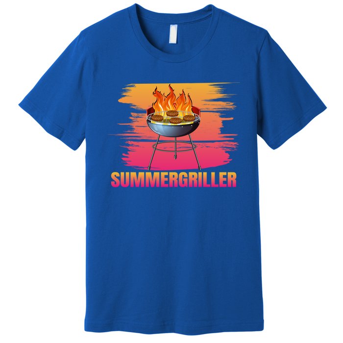 Summergriller Summer Barbecue Sun Grill Meaningful Gift Premium T-Shirt