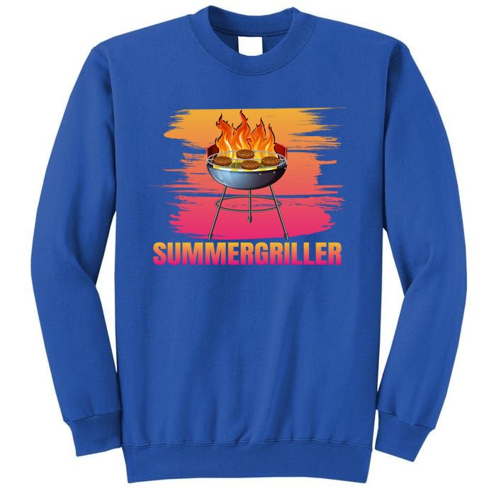 Summergriller Summer Barbecue Sun Grill Meaningful Gift Tall Sweatshirt