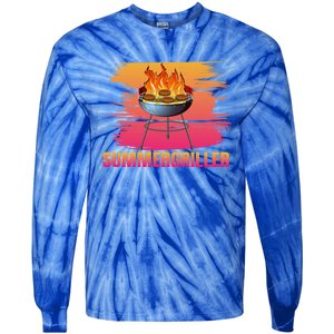 Summergriller Summer Barbecue Sun Grill Meaningful Gift Tie-Dye Long Sleeve Shirt