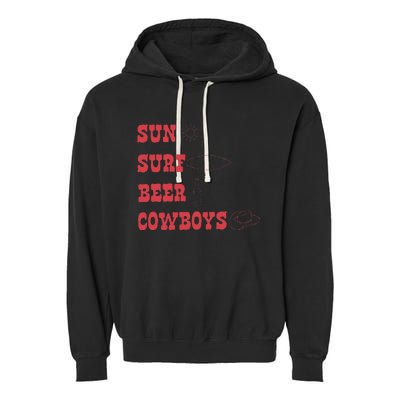 Sun Surf Beer Cowboys Apparel Garment-Dyed Fleece Hoodie