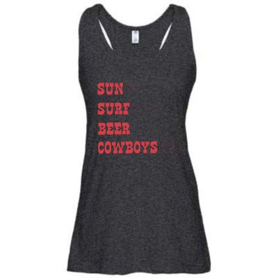 Sun Surf Beer Cowboys Apparel Ladies Essential Flowy Tank