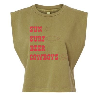 Sun Surf Beer Cowboys Apparel Garment-Dyed Women's Muscle Tee