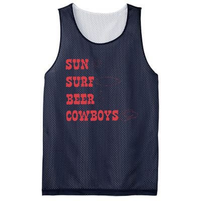 Sun Surf Beer Cowboys Apparel Mesh Reversible Basketball Jersey Tank