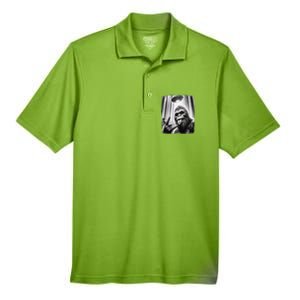 Sasquatch Selfie Big Foot Rock On Ufo Alien Funny 0hjxk2 Men's Origin Performance Pique Polo