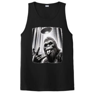 Sasquatch Selfie Big Foot Rock On Ufo Alien Funny 0hjxk2 PosiCharge Competitor Tank