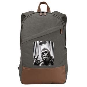 Sasquatch Selfie Big Foot Rock On Ufo Alien Funny 0hjxk2 Cotton Canvas Backpack