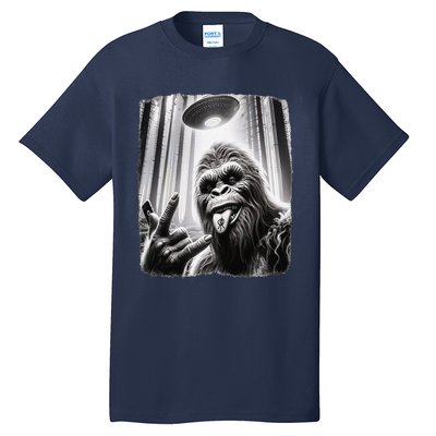 Sasquatch Selfie Big Foot Rock On Ufo Alien Funny 0hjxk2 Tall T-Shirt