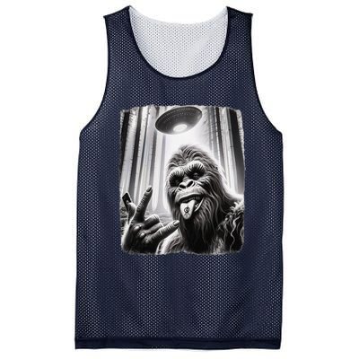 Sasquatch Selfie Big Foot Rock On Ufo Alien Funny 0hjxk2 Mesh Reversible Basketball Jersey Tank