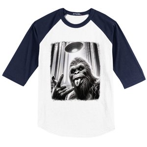 Sasquatch Selfie Big Foot Rock On Ufo Alien Funny 0hjxk2 Baseball Sleeve Shirt