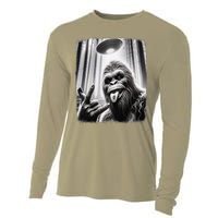 Sasquatch Selfie Big Foot Rock On Ufo Alien Funny 0hjxk2 Cooling Performance Long Sleeve Crew