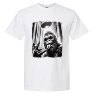 Sasquatch Selfie Big Foot Rock On Ufo Alien Funny 0hjxk2 Garment-Dyed Heavyweight T-Shirt