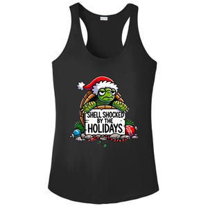 Shell Shocked By The Holidays Grumpy Turtle Christmas Funny Ladies PosiCharge Competitor Racerback Tank